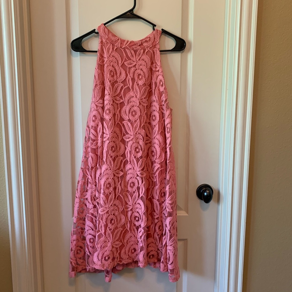Altar’d State Pink Lace Dress